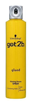 Schwarzkopf Got2B - Glued Blasting Freeze Şekillendirici Islak Görünümlü Keratinli Güçlü Saç Spreyi 300 ml
