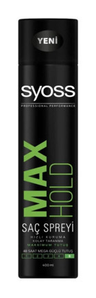 Syoss Max Hold Şekillendirici Islak Görünümlü Provitaminli Güçlü Saç Spreyi 400 ml