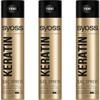 Syoss No: 4 Onarıcı Islak Görünümlü Keratinli Saç Spreyi 3x400 ml