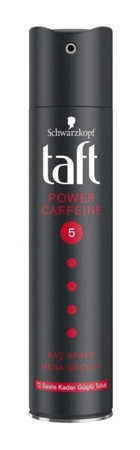 Schwarzkopf Taft Power Caffeine Sabitleyici Islak Görünümlü Kafeinli Güçlü Saç Spreyi 250 ml