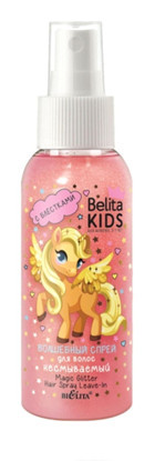 Belita Kids Şekillendirici Simli Islak Görünümlü Keratinli Güçlü Saç Spreyi 100 ml