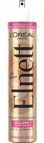 L'Oreal Paris Elnett Dolgunlaştırıcı Islak Görünümlü Keratinli Güçlü Saç Spreyi 400 ml