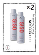 Schwarzkopf Osis Session Şekillendirici Islak Görünümlü Provitaminli Güçlü Saç Spreyi 2x500 ml