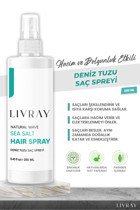Livray Dolgunlaştırıcı Islak Görünümlü Deniz Tuzlu Güçlü Saç Spreyi 250 ml