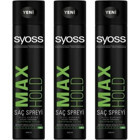 Syoss Max Hold No: 5 Şekillendirici Islak Görünümlü Provitaminli Ultra Güçlü Saç Spreyi 3x400 ml