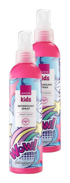 Avon Kids Wow Şekillendirici Islak Görünümlü Keratinli Güçlü Saç Spreyi 2x200 ml