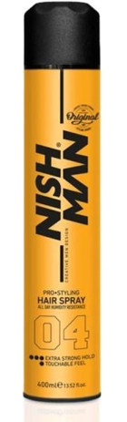 Nish No: 4 Şekillendirici Islak Görünümlü Provitaminli Ekstra Güçlü Saç Spreyi 400 ml