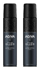Agiva Styling Glued Exstra Dolgunlaştırıcı Islak Görünümlü Keratinli Ekstra Güçlü Saç Spreyi 2x400 ml