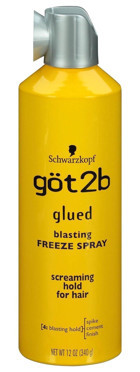 Schwarzkopf Got2B - Glued Blasting Freeze Şekillendirici Islak Görünümlü Keratinli Güçlü Saç Spreyi 340 ml