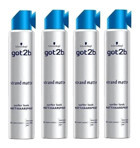 Schwarzkopf Got2B Strand Matte Şekillendirici Islak Görünümlü Provitaminli Hafif Saç Spreyi 4x200 ml