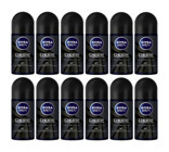 Nivea Deep Dimension Pudrasız Ter Önleyici Antiperspirant Roll-On Erkek Deodorant 12x50 ml