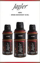 Jagler Hero Pudrasız Sprey Erkek Deodorant 3x150 ml