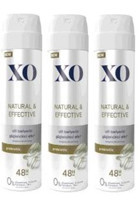Xo Natural Effective Pudrasız Ter Önleyici Organik Sprey Kadın Deodorant 3x150 ml