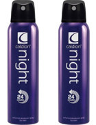 Caldion Caldion Night Pudrasız Ter Önleyici Sprey Erkek Deodorant 2x150 ml