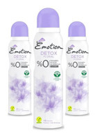 Emotion Floral Pudrasız Sprey Kadın Deodorant 3x150 ml