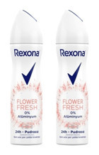 Rexona Flower Fresh Musk Pudralı Ter Önleyici Antiperspirant Sprey Kadın Deodorant 2x150 ml