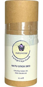 Natuverse Vegan Pudrasız Ter Önleyici Organik Stick Kadın Deodorant 61 ml