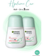 Garnier Mineral Hyaluronik Bakım Pudrasız Ter Önleyici Antiperspirant Roll-On Kadın Deodorant 2x150 ml