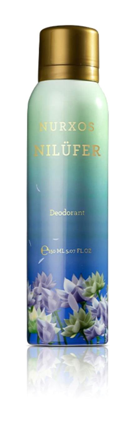 Nurxos 9366 Nilüfer Pudrasız Ter Önleyici Sprey Erkek Deodorant 150 ml