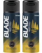 Blade Deep Chill Pudrasız Ter Önleyici Antiperspirant Sprey Erkek Deodorant 2x150 ml
