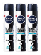 Nivea Black&White Invisible Fresh Pudrasız Ter Önleyici Sprey Erkek Deodorant 3x200 ml