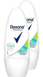 Rexona Fresh Blue Poppy & Apple Pudrasız Ter Önleyici Antiperspirant Roll-On Kadın Deodorant 2x50 ml