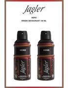 Jagler Hero Pudrasız Sprey Erkek Deodorant 2x150 ml