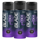 Blade Artificial Intelligence Pudrasız Ter Önleyici Sprey Erkek Deodorant 3x150 ml