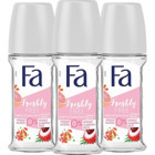 Fa Freshly Free Greyfurt Pudrasız Ter Önleyici Roll-On Kadın Deodorant 3x50 ml