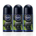 Nivea Deep Dimension Amazonia Pudralı Ter Önleyici Antiperspirant Sprey Erkek Deodorant 3x50 ml