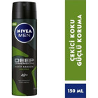 Nivea Deep Dimension Amazonia Pudrasız Ter Önleyici Antiperspirant Sprey Erkek Deodorant 150 ml