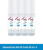 Sebamed Fresh Pudrasız Ter Önleyici Antiperspirant Roll-On Kadın Deodorant 4x50 ml