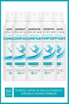 Watsons Ocean Comfort Pudrasız Ter Önleyici Sprey Kadın Deodorant 5x150 ml