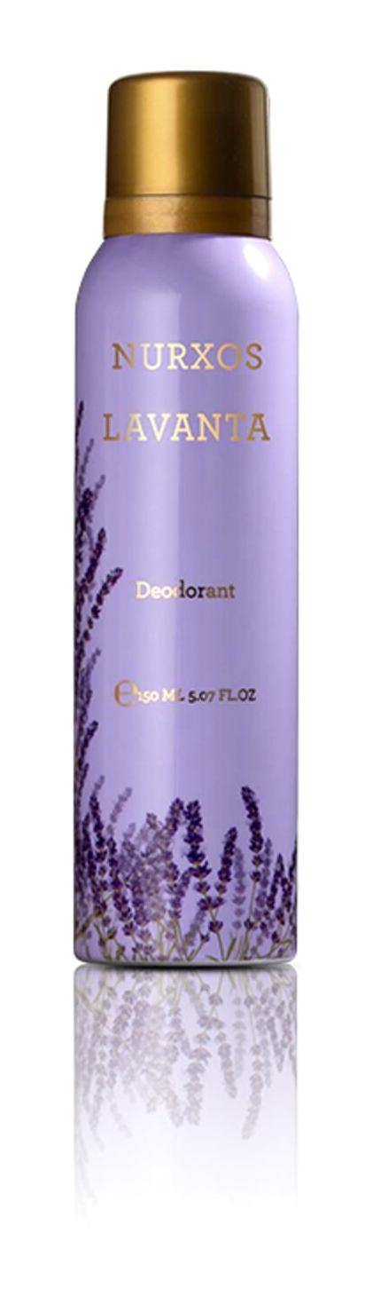 Nurxos 9362 Lavanta Pudrasız Ter Önleyici Sprey Kadın Deodorant 24x150 ml