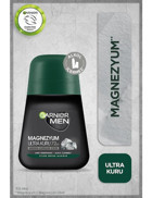 Garnier Magnezyum Ultra Kuru Pudrasız Ter Önleyici Antiperspirant Roll-On Erkek Deodorant 50 ml