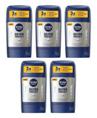 Nivea Pudrasız Ter Önleyici Antiperspirant Roll-On Erkek Deodorant 5x50 ml