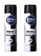 Nivea Black&White Invisible Original Pudralı Ter Önleyici Antiperspirant Sprey Erkek Deodorant 2x150 ml