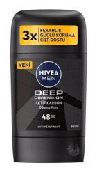 Nivea Deep Dimension Dark Wood Pudrasız Ter Önleyici Antiperspirant Stick Erkek Deodorant 50 ml