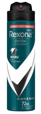 Rexona Invisible Üstün Koruma Pudralı Ter Önleyici Antiperspirant Sprey Erkek Deodorant 150 ml