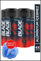 Blade Self Confidence Pudrasız Ter Önleyici Sprey Erkek Deodorant 4x150 ml