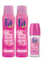Fa Pink Passion Pudrasız Ter Önleyici Roll-On Kadın Deodorant 2x150 ml
