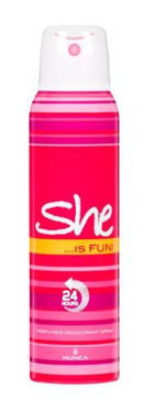 She Is Fun Pudrasız Sprey Kadın Deodorant 6x150 ml