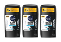 Nivea Black&White Invisible Fresh Pudrasız Ter Önleyici Antiperspirant Stick Erkek Deodorant 3x50 ml