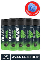 Blade Green Dream Pudrasız Ter Önleyici Antiperspirant Sprey Erkek Deodorant 5x200 ml