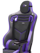 Zio Gaming Venom XL Ortopedik Ayak Uzatmalı Kumaş Oyuncu Koltuğu Mor-Siyah