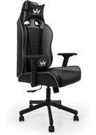 Woldex Vista Suni Deri Oyuncu Koltuğu Gri-Siyah