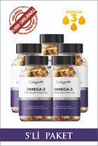 Collagen Premium Fish Oil Omega 3 Balık Yağı Kapsül 1000 mg 450 Adet