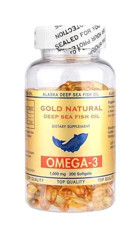 Gold Natural Deep Sea Fish Oil Omega 3 Kapsül 1000 mg 200 Adet