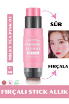Nunuko Milky Tea Pink 01 Parlak Krem Allık