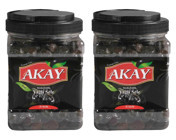Akay Star Tuzlu Sele Yağlı Siyah Zeytin Pet Kavanoz 2 kg